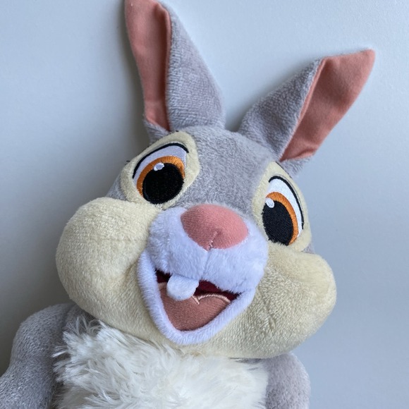 Disney‎ Thumper Bunny Rabbit Movie Bambi Plush Gray Easter Stuffed Animal 12" - Picture 5 of 5
